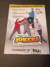 IMPRACTICAL JOKERS (Joe,Q,Murr,Sal) Signed Au...