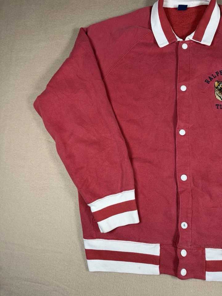 Винтажная спортивная куртка Ralph Lauren Polo Sport Tigers с вышивкой университетская большая - Изображение 3 из 4