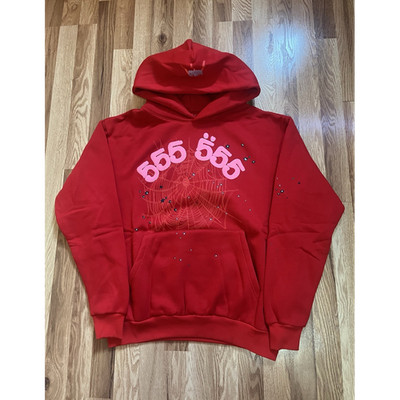 RIPNDIP Red Lord Nermal 555 Graphic Fleece Cotton Pullover Hoodie Men M