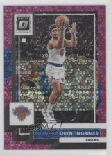 2022-23 Panini Donruss Optic Fast Break Pink Prizm 9/25 Quentin Grimes #2 1p5