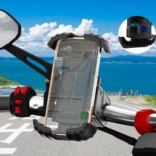 Motorcycle Bike Handlebar Mount Holder Bicycle For iPhone Samsung Cell Phone GPS