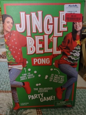Jingle Bell Pong Game Christmas Festive Family Party Game