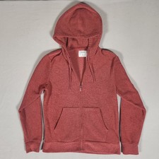 Old Navy Sherpa Fleece Hoodie Full Zip Carmine Women s Medium