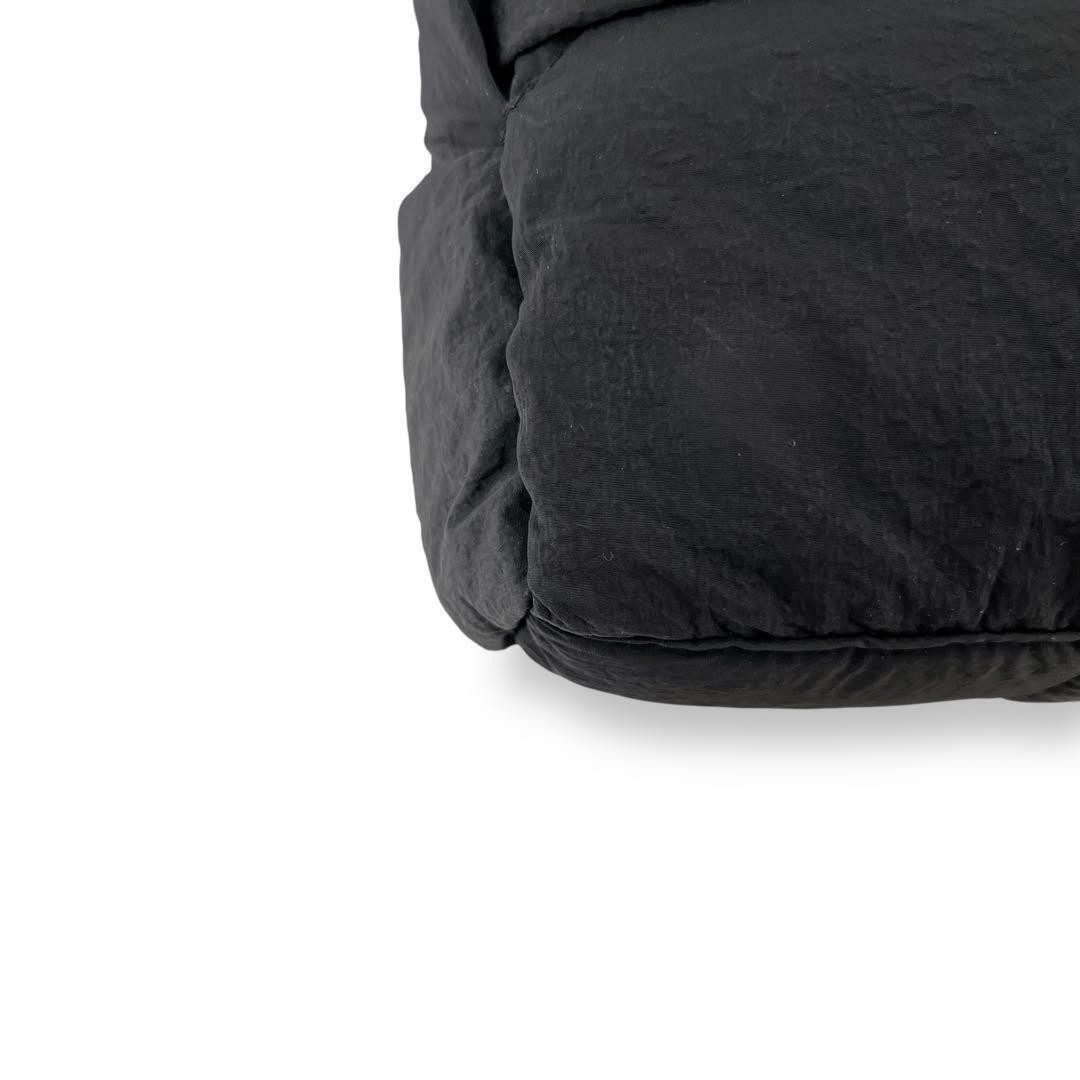 Bottega Veneta Parakeet Nylon Shoulder Bag Black Medium Auth thumbnail 6