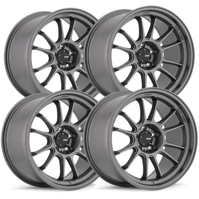 (Set of 4) Konig Hypergram 17x8 5x112 +45mm Gunmetal Wheels Rims 17'' Inch