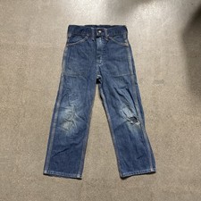 True Vintage 1940s 1950s Kids Denim Jeans Distressed
