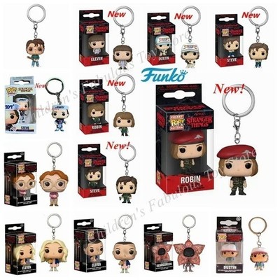 Funko Pop Pocket Pop Schlüsselanhänger Stranger Things Eleven Robin Barb Steve Dustin Key