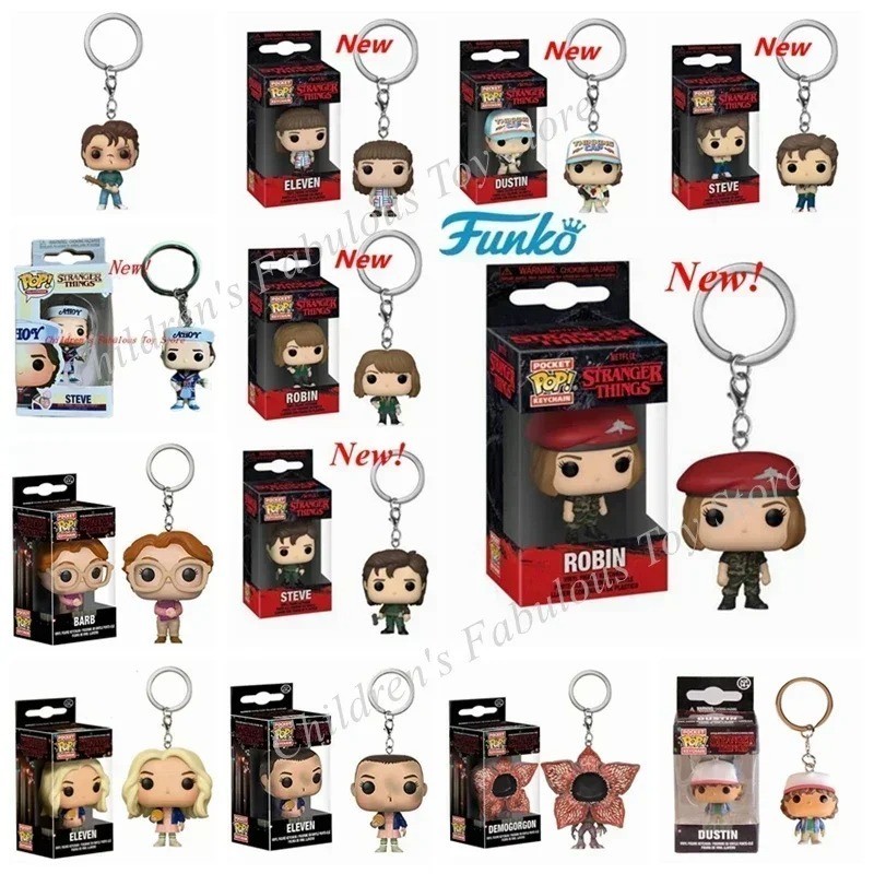 Funko Pop Pocket Pop Keychain Stranger Things Eleven Robin Barb Steve Dustin Key