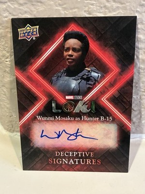 Upper Deck Marvel Loki Wunmi Mosaku As Hunter B-15 Deceptive Signatures Auto