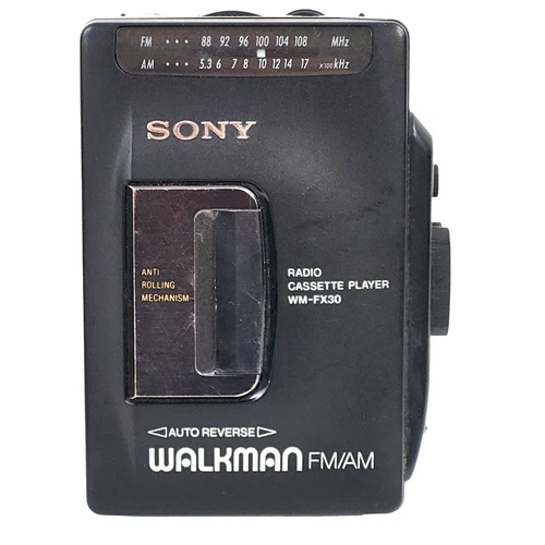 Sony Walkman WM-FX30 Cassette Player Black AM/FM New Belt Cleaned Tested