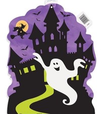 HAUNTED HOUSE Halloween Party Decorations Centerpiece Cutout Witch Ghost