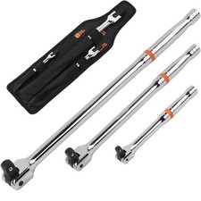 3pc Breaker Bar Set 14 38 12 Dr Breaker Bars 6 10 15 Length