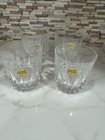 4- NEW TAG Cristal d'Arques France Longchamp 24% Lead Crystal Rocks Glasses 3.5" — photo 1