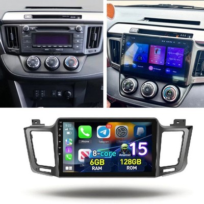 6+128G For Toyota RAV4 2013-2018 Android 15.0 CarPlay Car Stereo Radio GPS FM BT