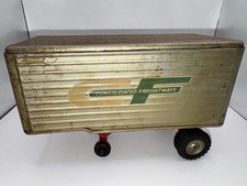 Vintage Consolidated Freightways Tin Toy Trailer Pressed Steel Truck Cargo Box