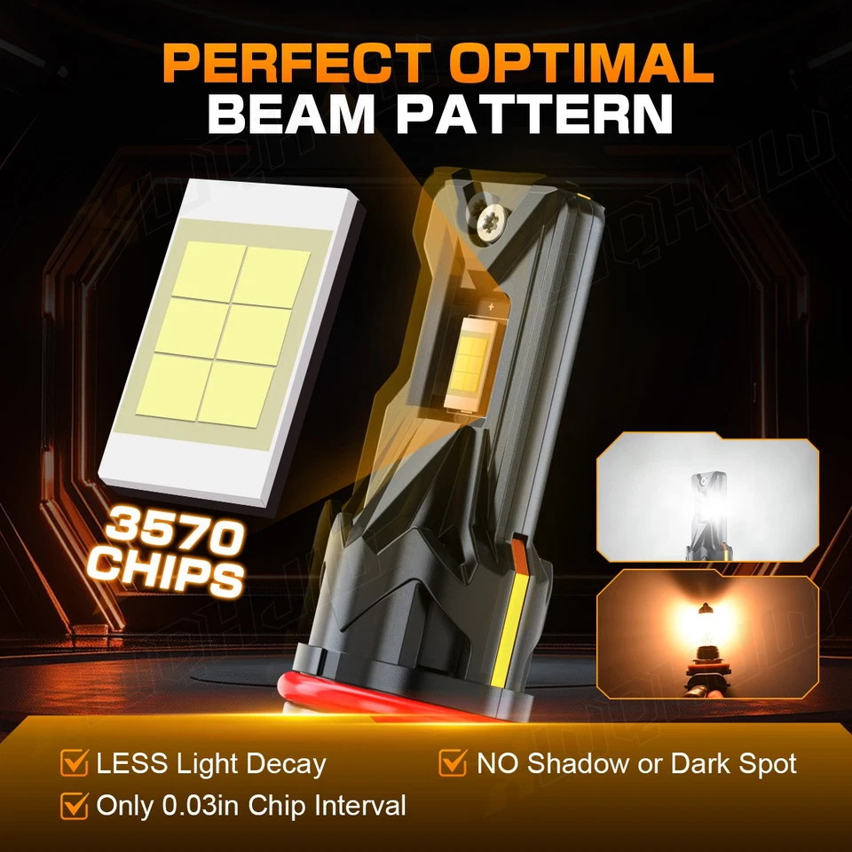 2x 9005 LED Bulb 12v 65w Hb3 Headlight Bulbs For Lexus LS600h 2008-2012 - Image 4 of 4