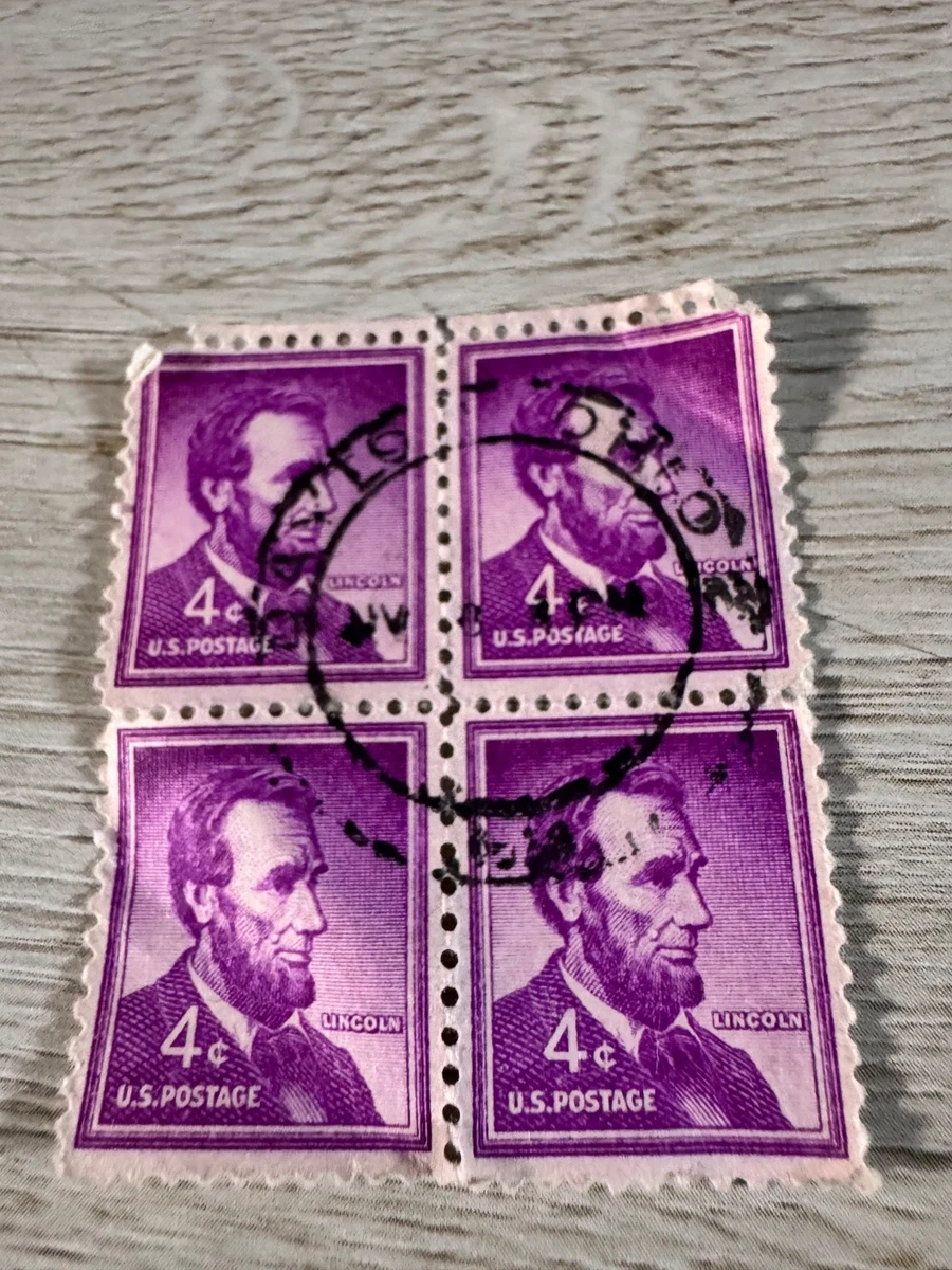 4 Cent Lincoln Stamp In Used Us Stamps (1901-Now) for sale | eBay