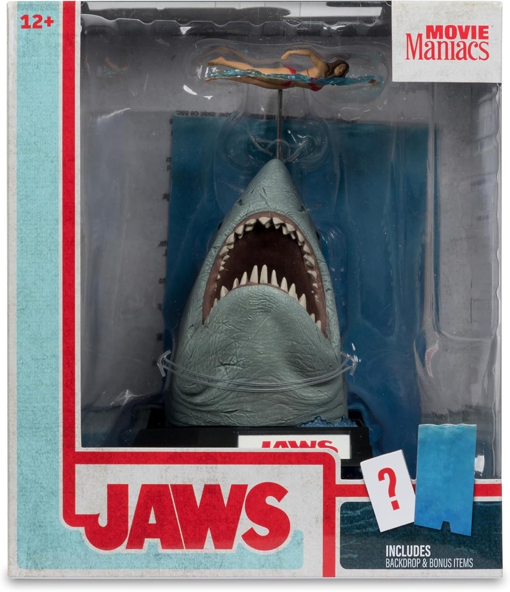 Movie Maniacs Jaws 50th Anniversary 6 Inch Static Figure 3D Poster