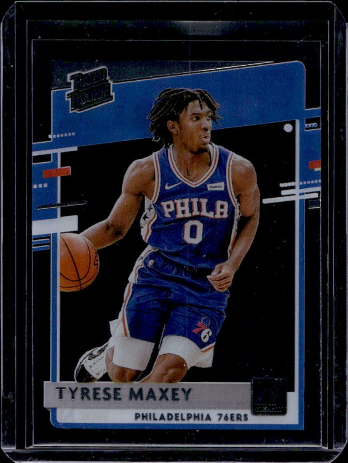 2020-21 Panini Clearly Donruss Tyrese Maxey RC Rated #74 Rookie