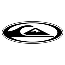 Quicksilver Black Logo 3 Sticker Waterproof Vinyl Decal Die-Cut Laptop Car