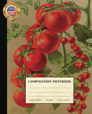Tomatoes Composition Notebook: Vintage Style College Ruled Paper Notebook for Ho