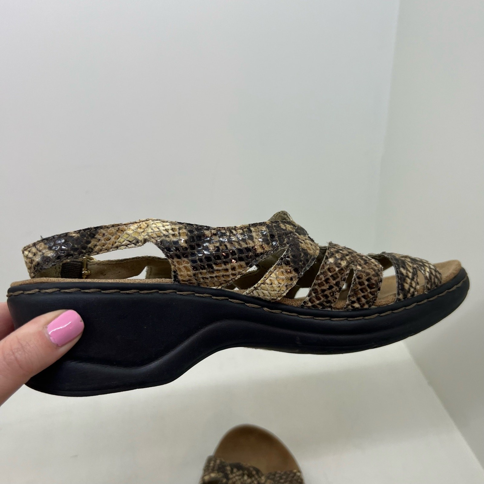 Clarks Lexi Marigold Snake Skin Python Leather Sl… - image 7