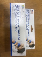 Maximum Strength Diaper Rash Cream With Vitamin A D Instant Relief 1.75 Oz