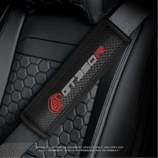 Cobra Gt350r Shelby - 2pc Made-to-order Woven Fiber Leather Seat Belt Pad C
