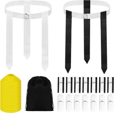 Flag Football Set, 14 Player Flag Football Belts Kit, Includes 14 Belts, 42 Flag