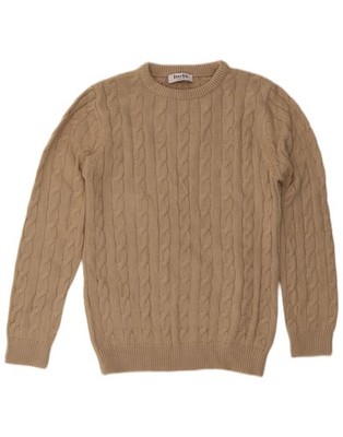 ENOS & CO Herren Rundhals Pullover Sweater Medium Beige Acryl CQ02