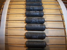 QTY 6 150 Ohm 5W 1 PRECISION POWER WIREWOUND RESISTORS RS5-150-1 DALE