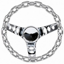 Grant 741 Steering Wheel - Classic Chain - 10 In - 5-12 In Dish - 3-spoke - Grant 741 Steering Wheel - Classic Chain - 10 In - 5-12 In Dish - 3-spoke -