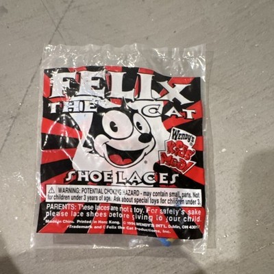 Wendy's Felix the Cat Kids Meal Shoelaces Fast Food Premium 1996