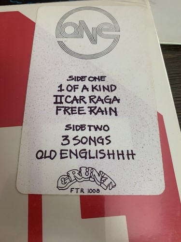 ONE (1) - COME – 12 INCH VINYL STEREO LONG PLAY ALBUM – GRUNT FTR-1008 - Picture 3 of 3