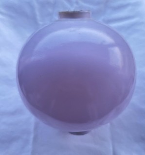 Antique Lilac Milk Glass Lightning Rod Ball