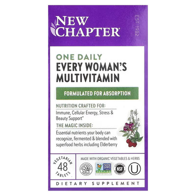 New Chapter: Every Woman's Every Woman s Multivit, 48 Tbs, 3/27 + GIFT-Probiotic