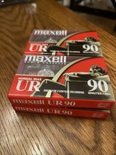 4 Maxell UR90 Normal Bias 90 Minutes Audio Cassettes Sealed New