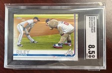 2019 Topps Update Austin Riley Mascot Blooper Image Variation SSP RC SGC 8.5