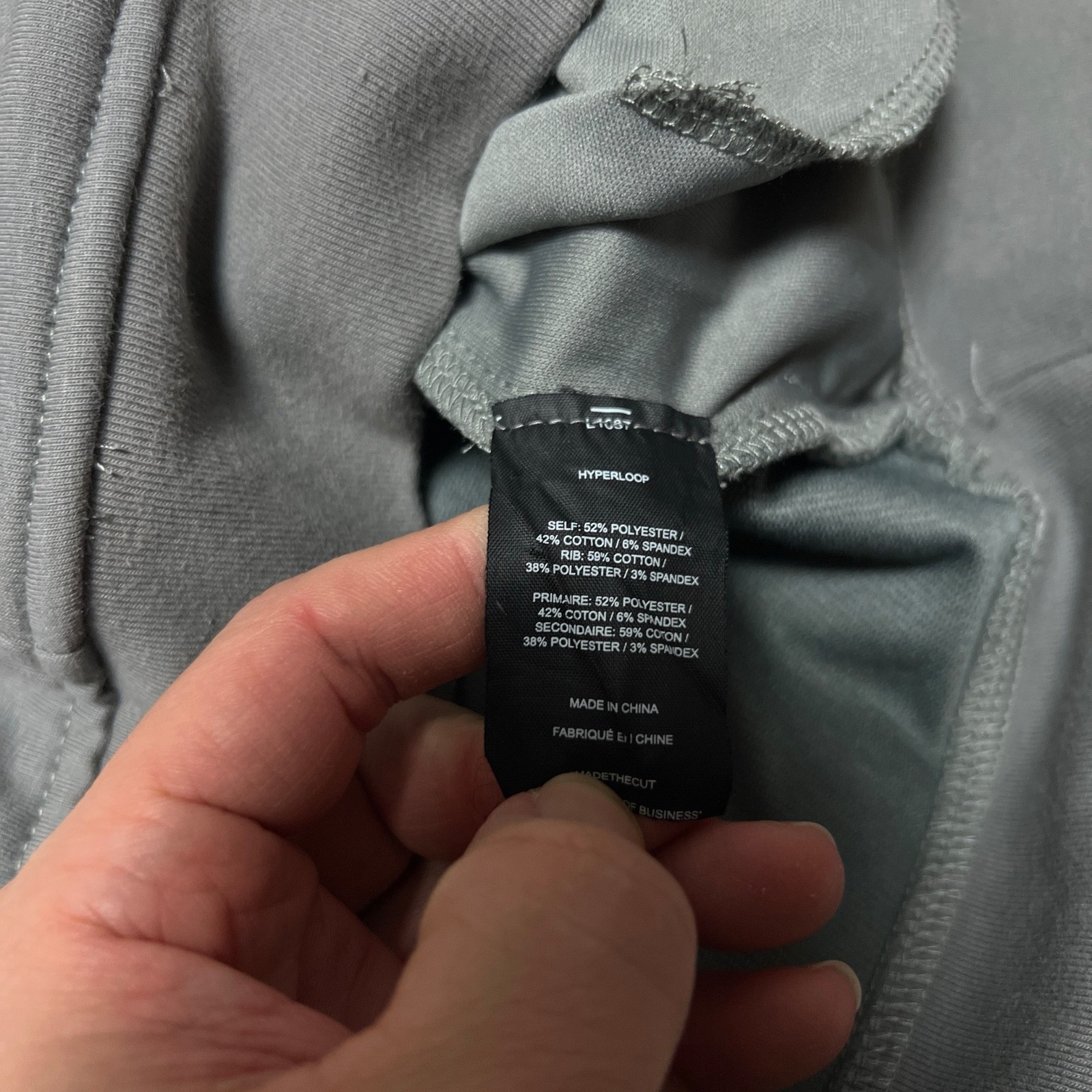 Cuts Hyperloop Hoodie Men Large Gray Classic Pull… - image 10