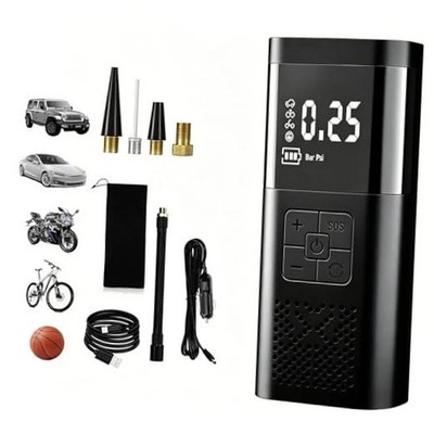 Portable Tire Inflator,Fast Inflation Air Compressor with Bright LED Light,