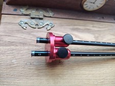Double-Headed Woodworking Wheel Marking Gauge  professional in black and red