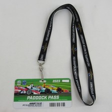 2023 Gallagher Grand Prix Padock Pass Hard Card Credential Lanyard Indianapolis 2023 Gallagher Grand Prix Padock Pass Hard Card Credential Lanyard Indianapolis