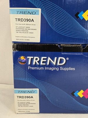 Trend TRD390A 10K Yield Black Toner Lot Of 2