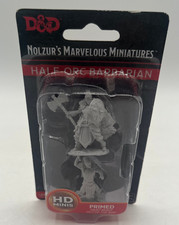 D D Half-Orc Barbarian Nolzur's Marvelous Miniatures Unpainted