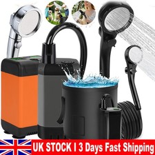 Portable Shower Camping Shower Camp Outdoor Shower Pump Electric Rechargeable UK