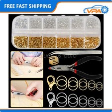 1200pcs Lobster Claw Clasp For Necklace Bracelet Jewelry DIY Chain Ring Hook Set