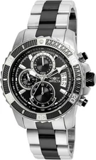 Invicta Men's Pro Diver Quartz Analog Black Dial Stainless Steel Watch 22416