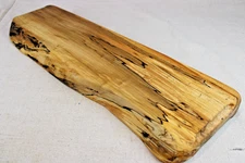 Silver Maple Live Edge Reversible Charcuterie Board 24 L x 7.5 W x 1.75"T #3198