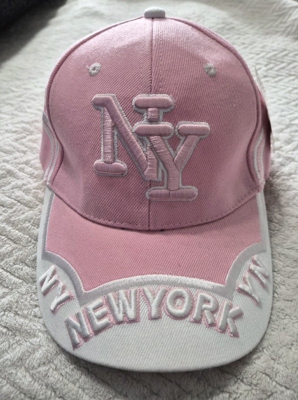 New VTG PINK NEW YORK NY HAT - WOMEN'S ADJUSTABLE ONE SIZE FITS MOST 