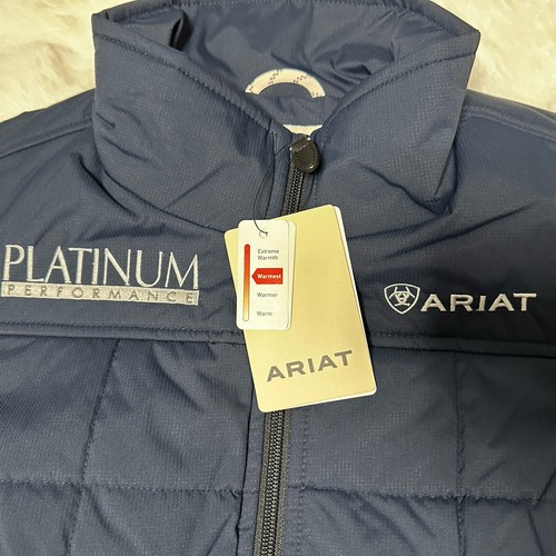 Ariat Women's M Blue PLATINUM PERFORMANCE Vest Crius Insulated Concealed Carry - Picture 3 of 13